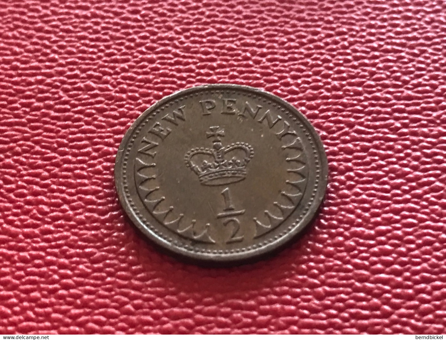 Münze Münzen Umlaufmünze Großbritannien 1/2 Penny 1977 - 1/2 Penny & 1/2 New Penny
