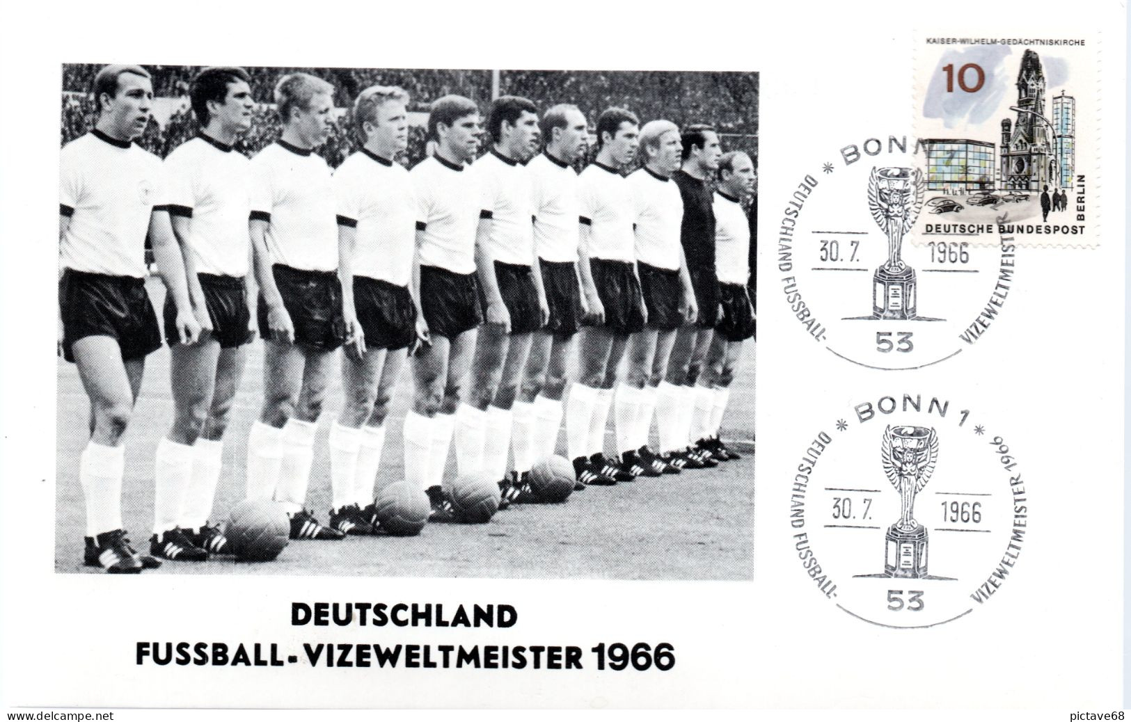 ALLEMAGNE/ FOOTBALL / COUPE DU MONDE DE FOOTBALL 1966 EQUIPE ALLEMANDE - 1966 – Angleterre