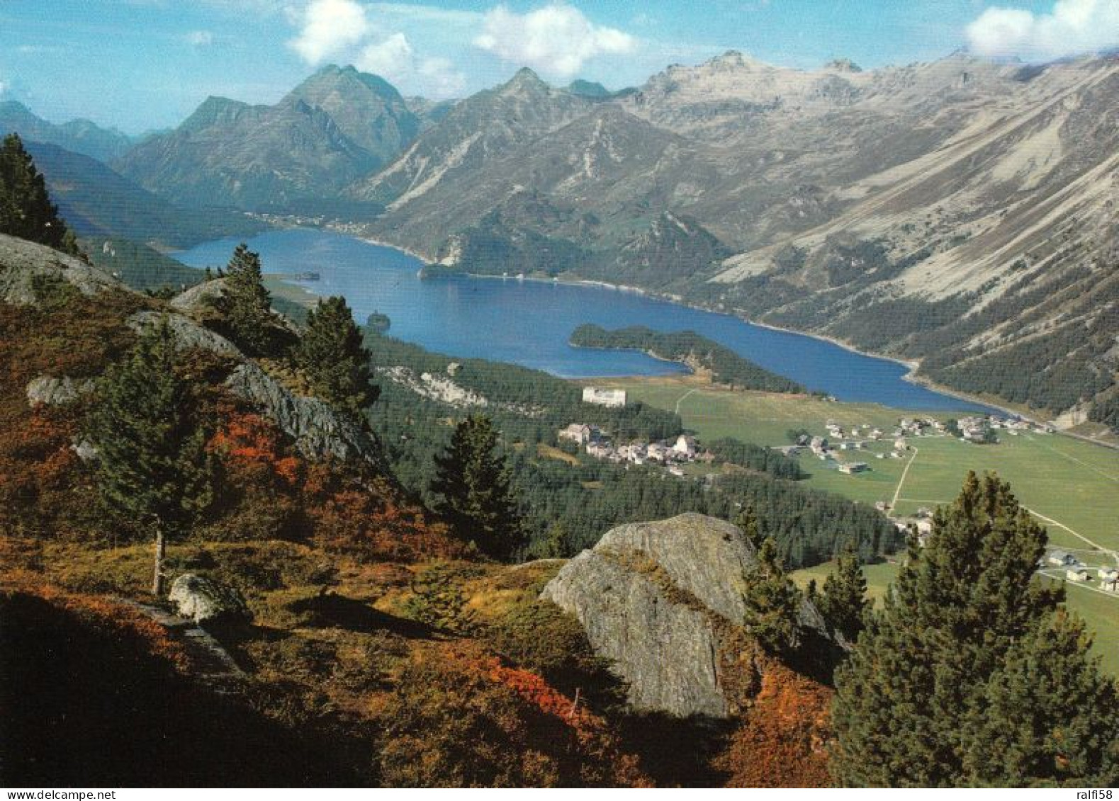 1 AK Schweiz * Blick Auf Den Ort Sils Im Engadin – Luftbildaufnahme – Kanton Graubünden * - Sils Im Engadin/Segl