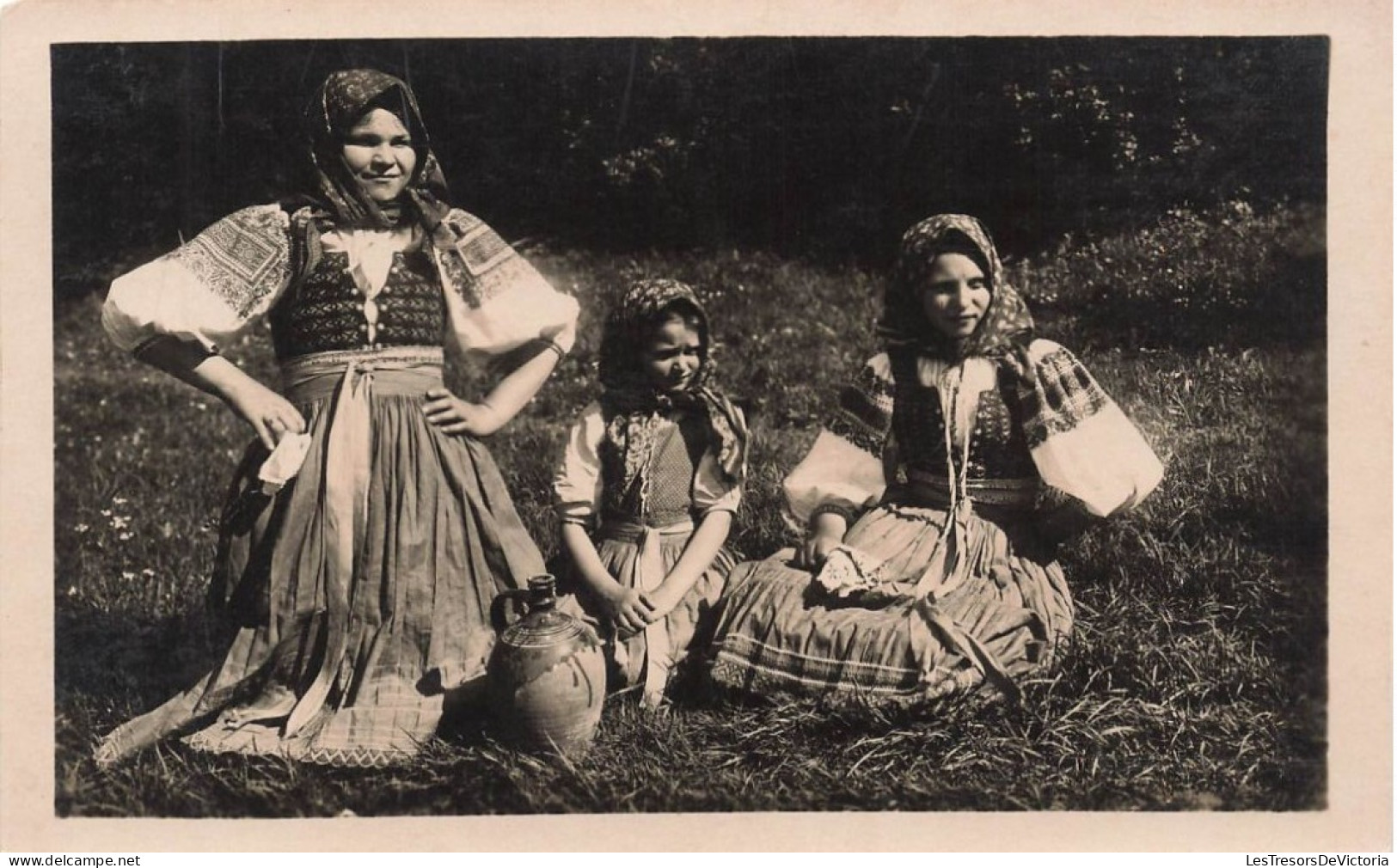 Tchécoslovaquie - Jeunes Filles De Trencianska Tepla - Carte Postale Ancienne - Tchéquie