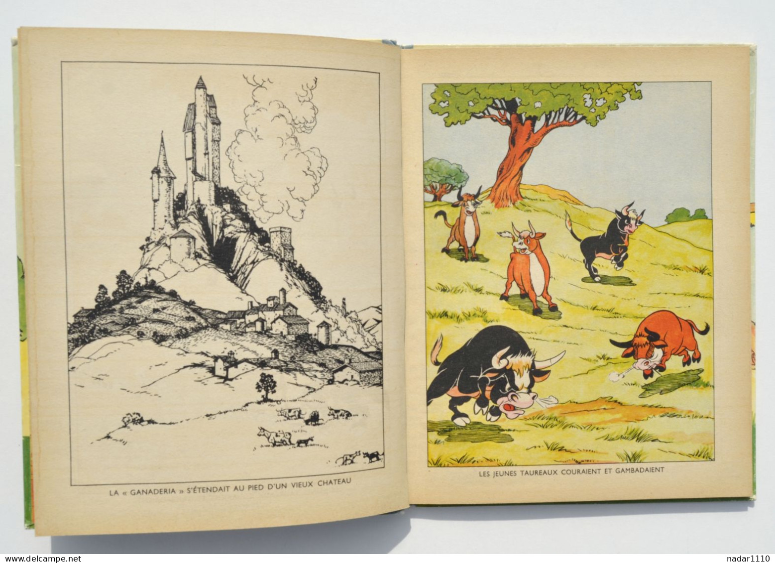 Enfantina / Ferdinand Le Taureau - Walt Disney - Hachette, EO 1939 + Jaquette - Disney