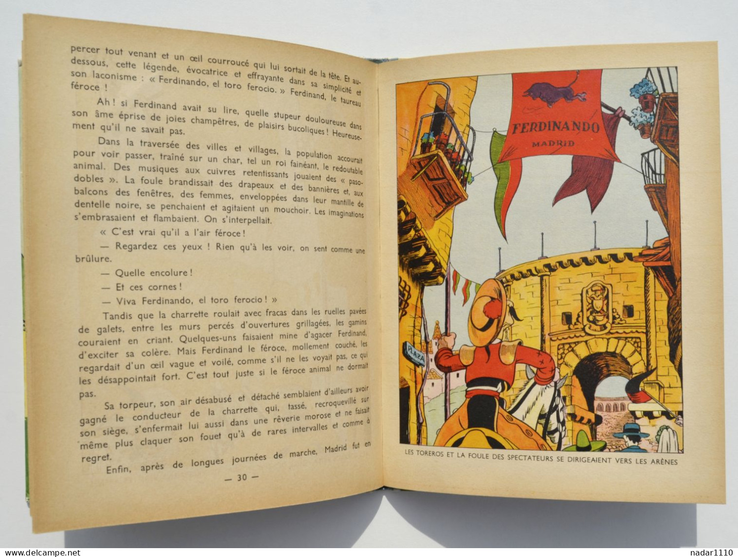 Enfantina / Ferdinand le Taureau - Walt Disney - Hachette, EO 1939 + jaquette