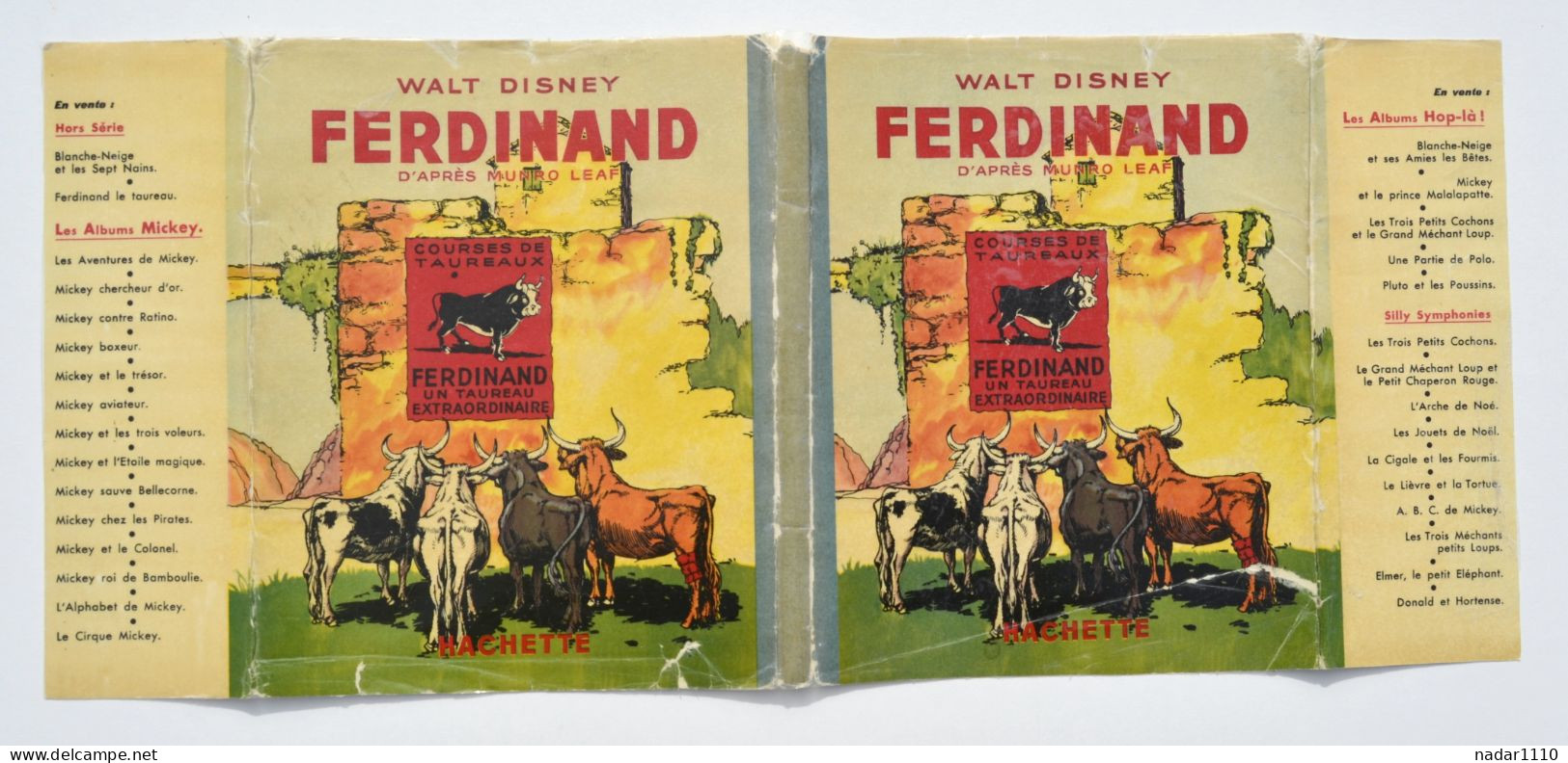Enfantina / Ferdinand le Taureau - Walt Disney - Hachette, EO 1939 + jaquette
