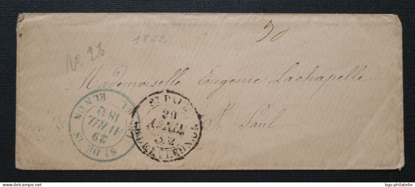 Enveloppe De SAINT DENIS Pour SAINT PAUL. - Lettres & Documents