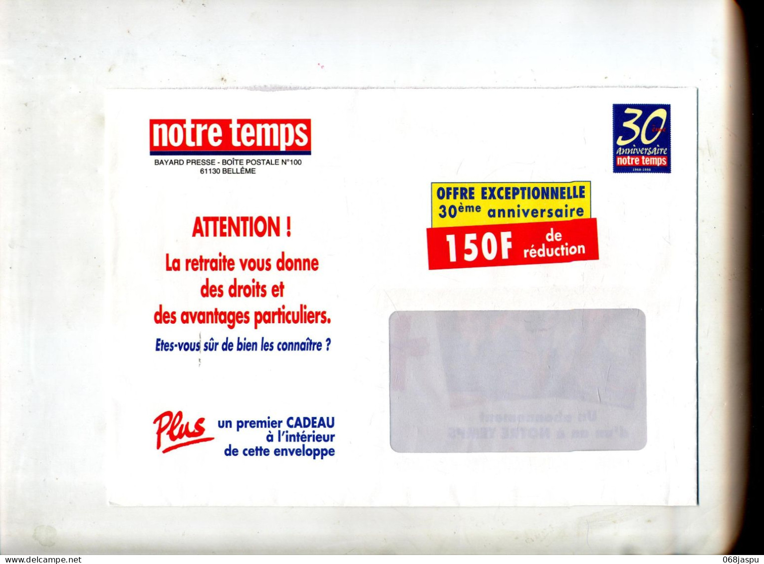 Speudo Entier Notre Temps Revue 30 Ans - Private Stationery