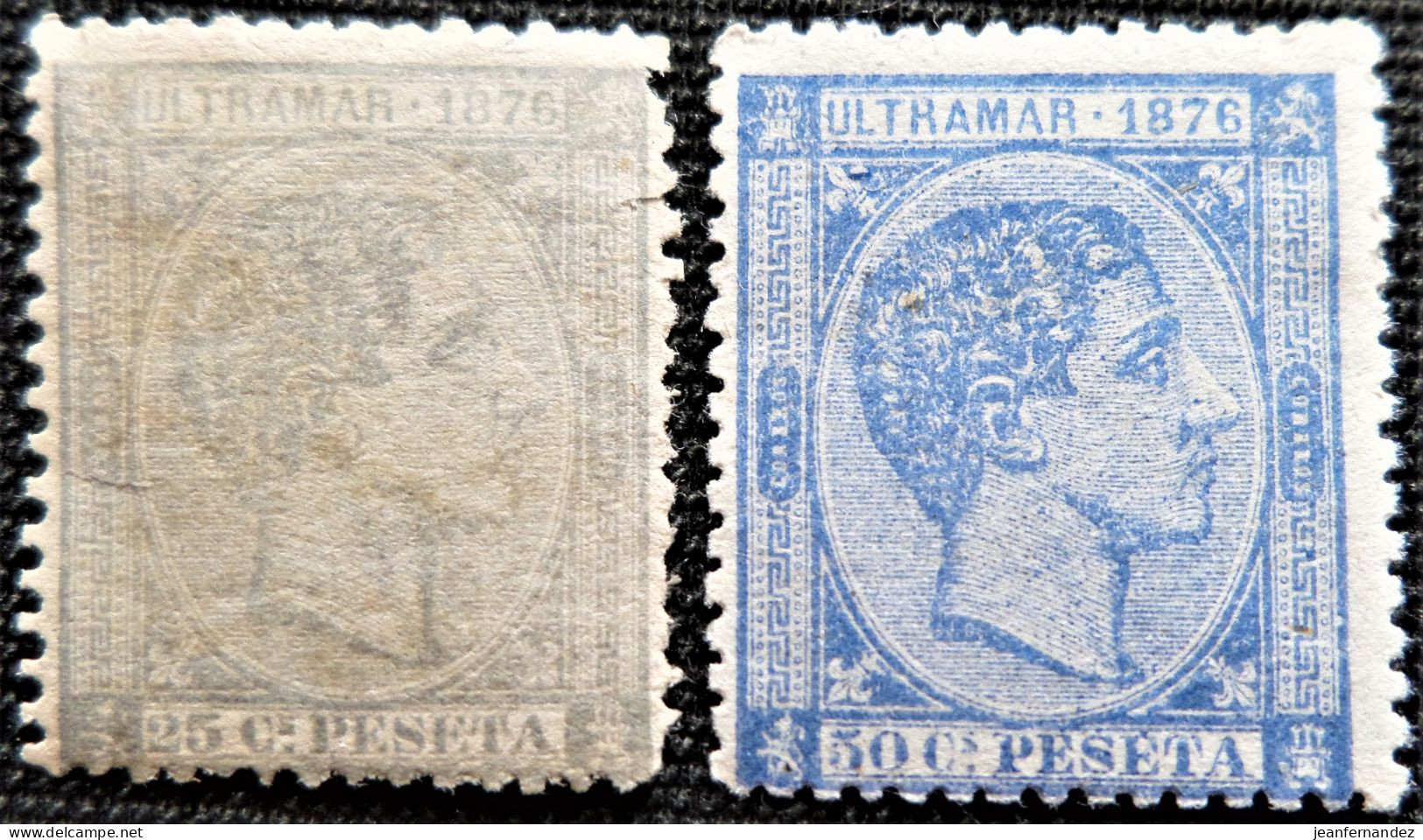 Espagne > Colonies Et Dépendances > Cuba 1876 Roi Alfonso XII  Edifil N° 36 Et 37 - Cuba (1874-1898)