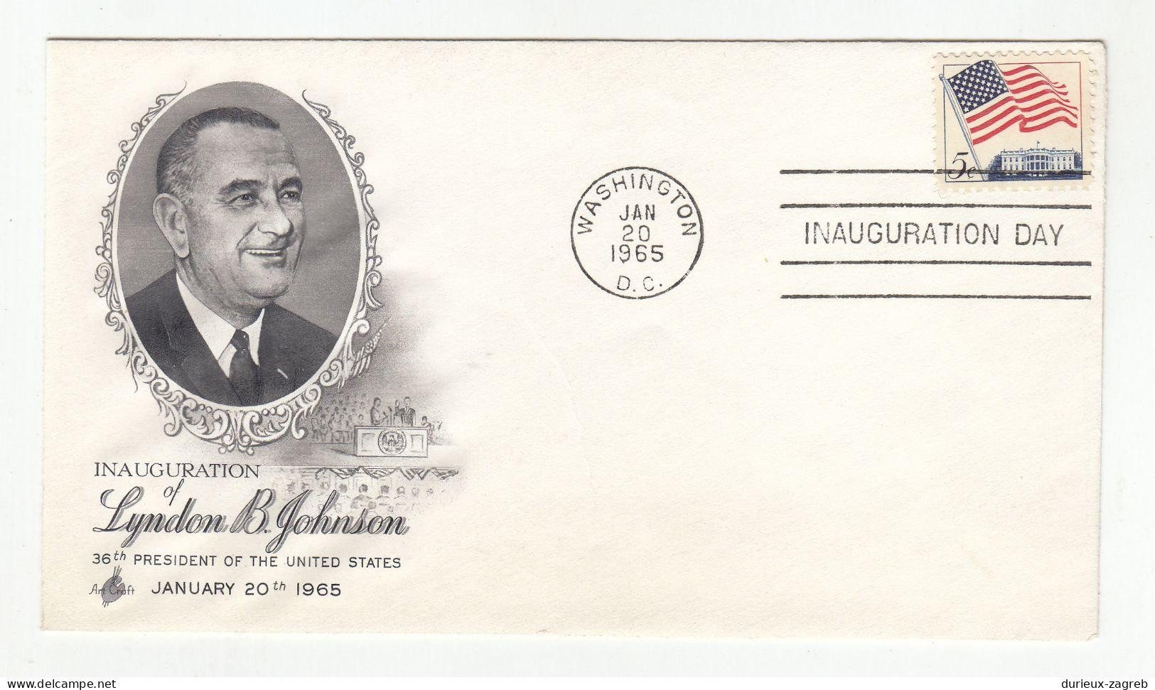 USA 1965 Lyndon B. Johnson FDC Not Posted B230920 - 1961-1970