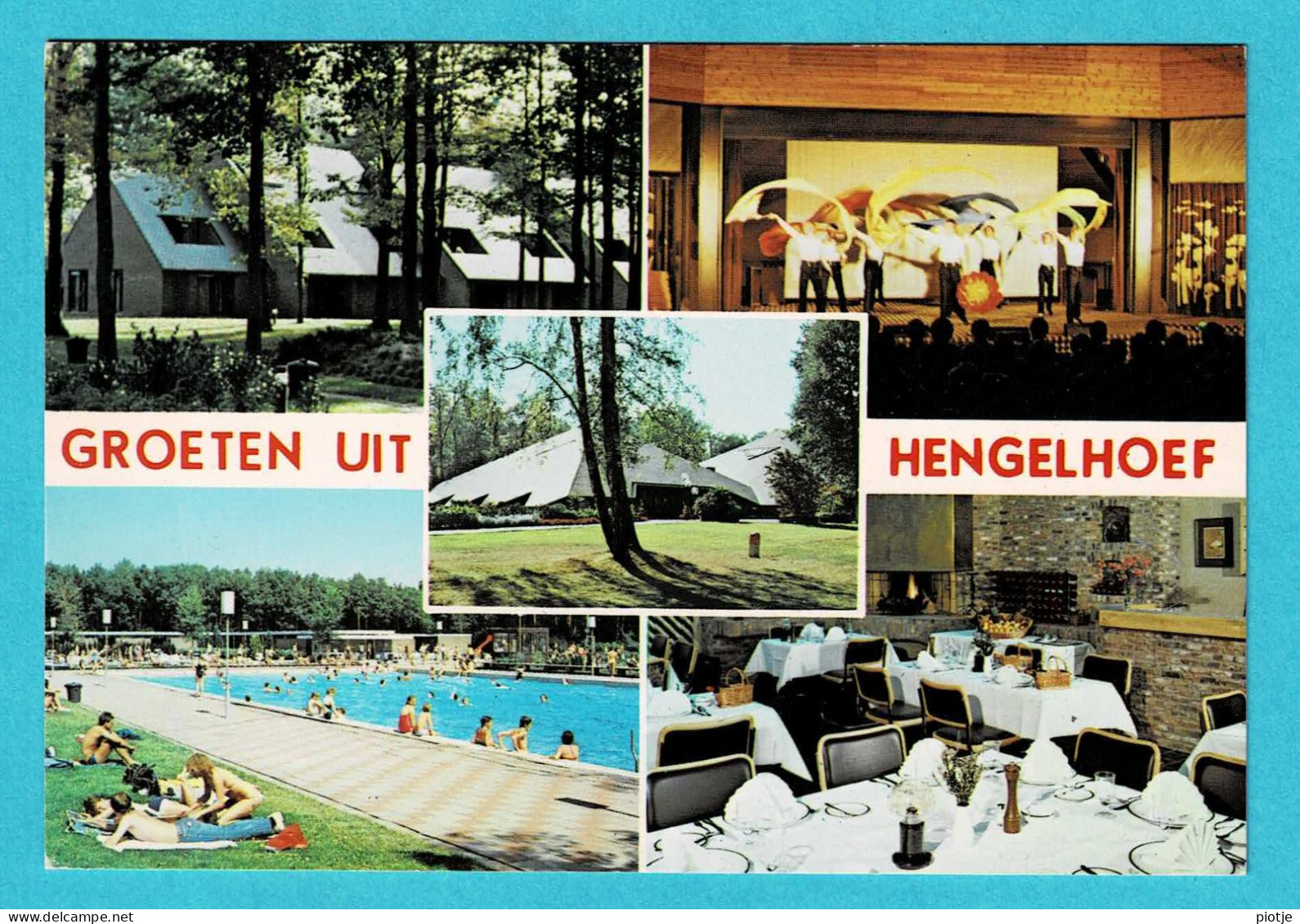 * Houthalen Helchteren (Limburg) * (Uitgave Lander Eupen, Nr 9065) Domein Hengelhoef, Piscine, Vakantiedomein - Houthalen-Helchteren