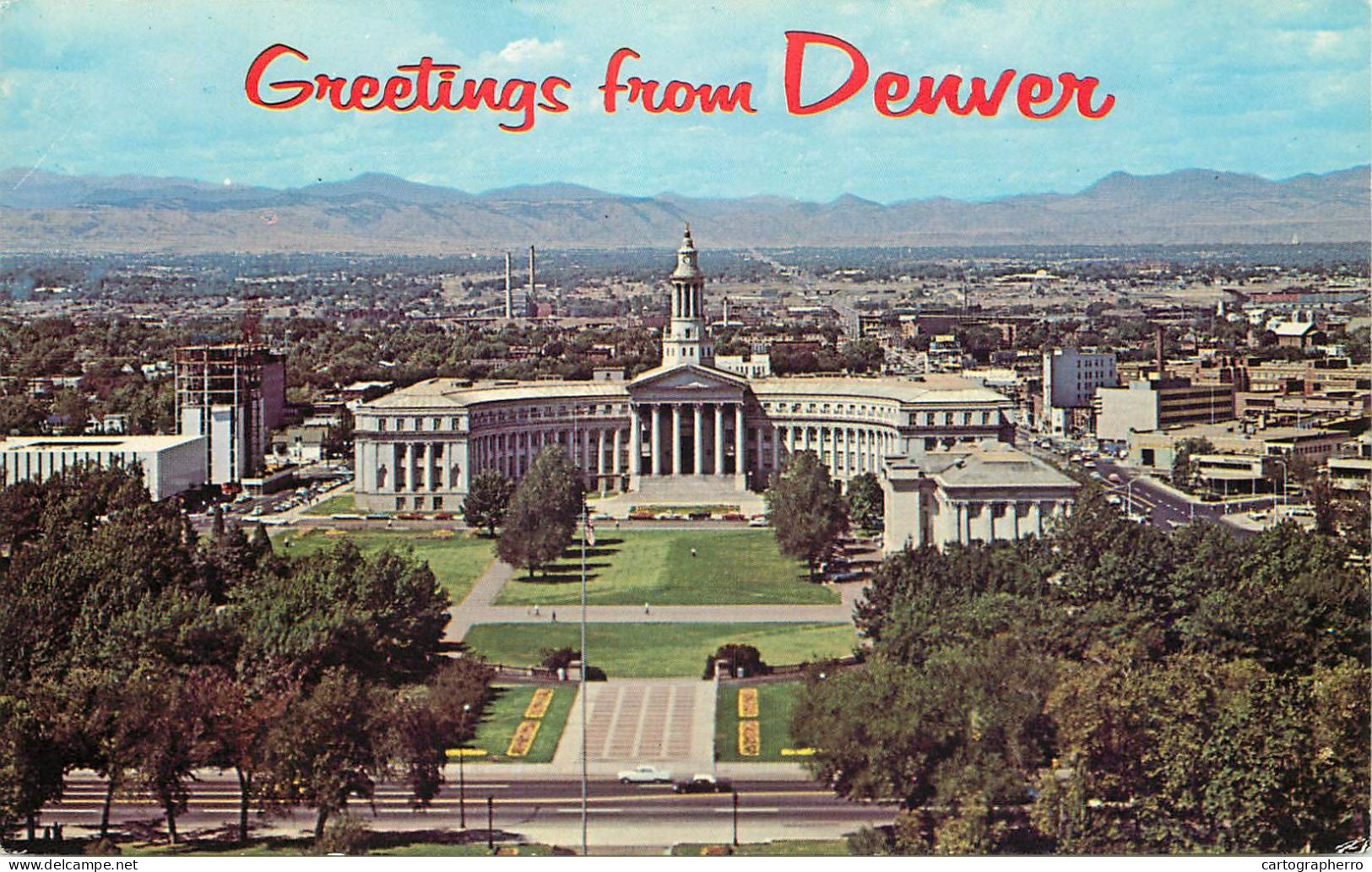 USA Greetings From Denver CO General View - Denver