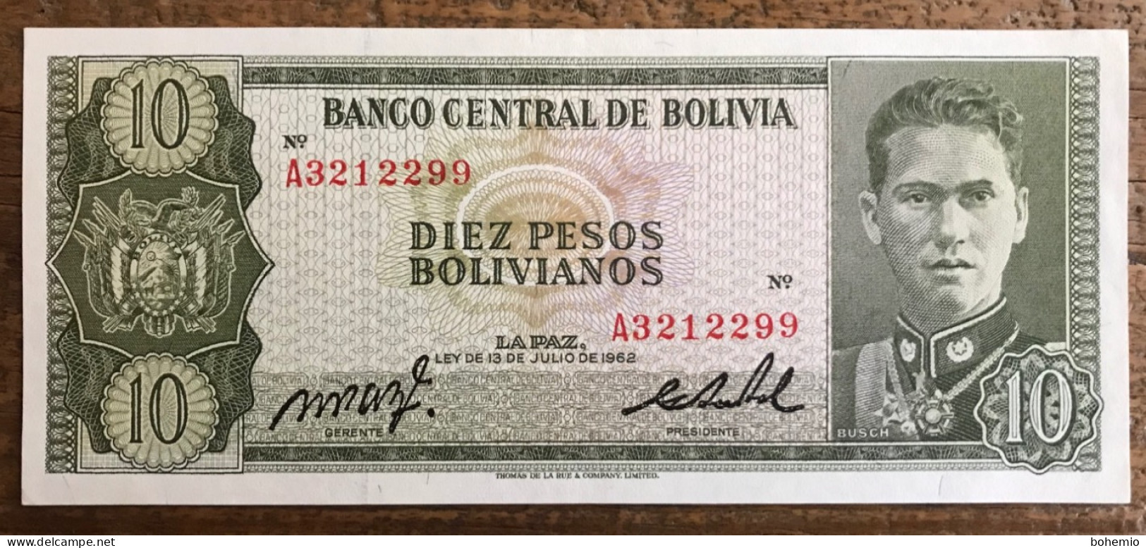 Bolivia 10 Pesos Bolivianos 1962 - Bolivië