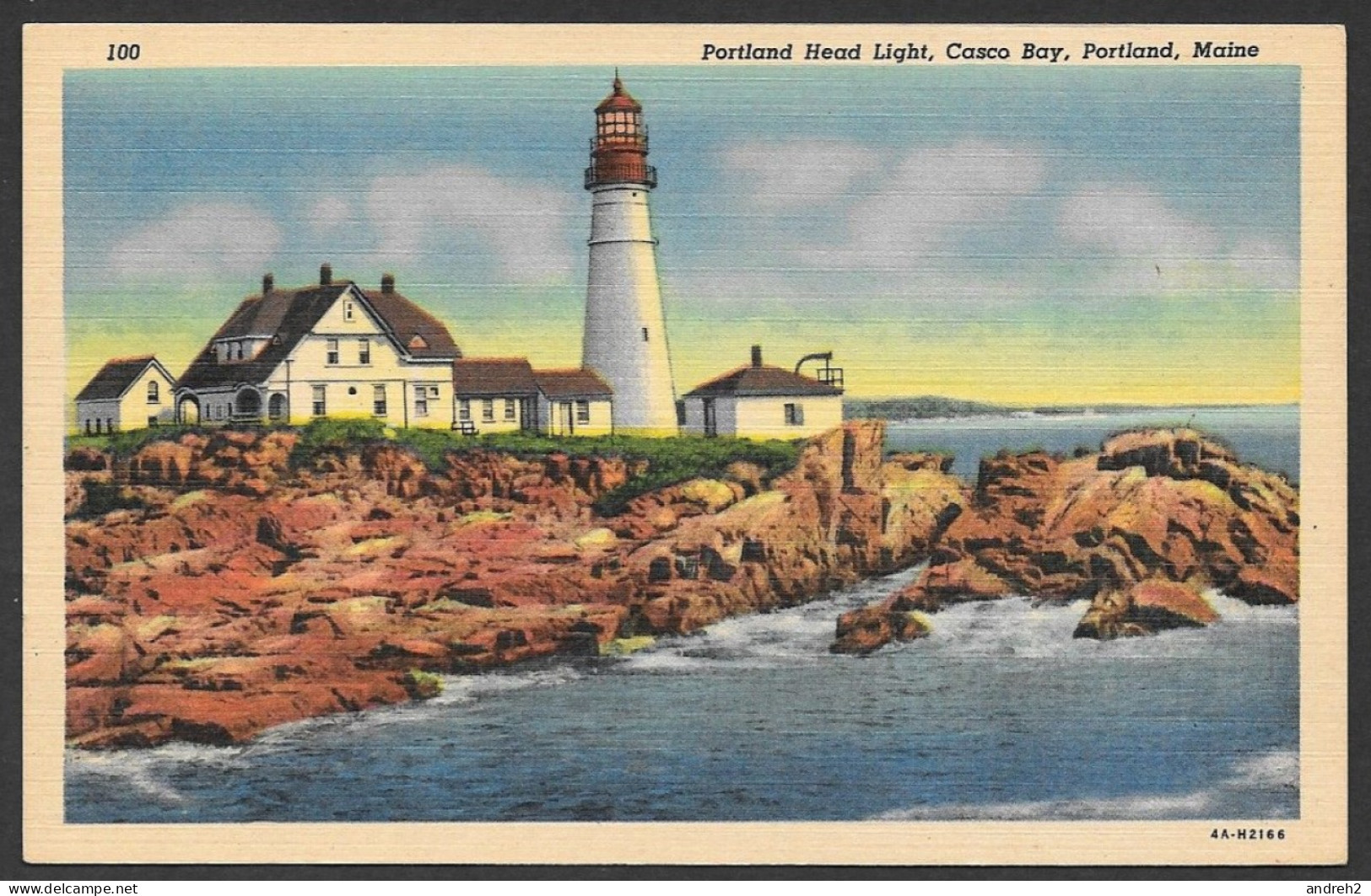 Phare  Lighthouse - C.P.A. Portland Maine Head Light Casco Bay  - Uncirculated - Non Circulée - No: 4A-H2166 - Portland