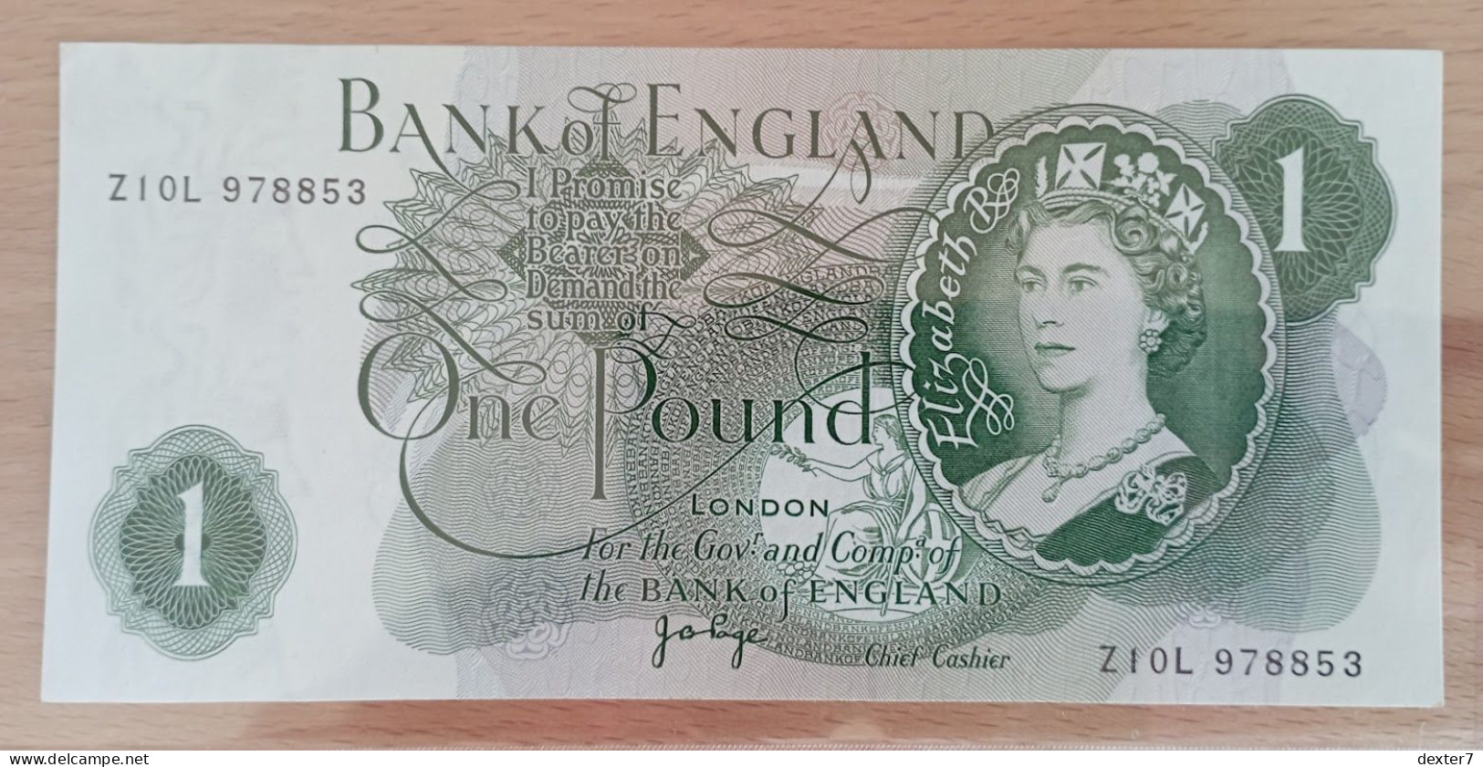 United Kingdom UK GB 1 Pound 1970-1980 Page AUNC Pounds - 1 Pound