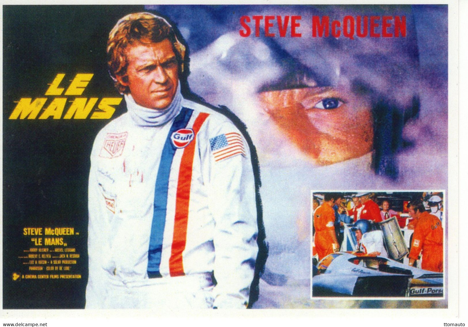 Steve McQueen - Affiche Pour Le Film 'Le Mans'  - CPM - Le Mans