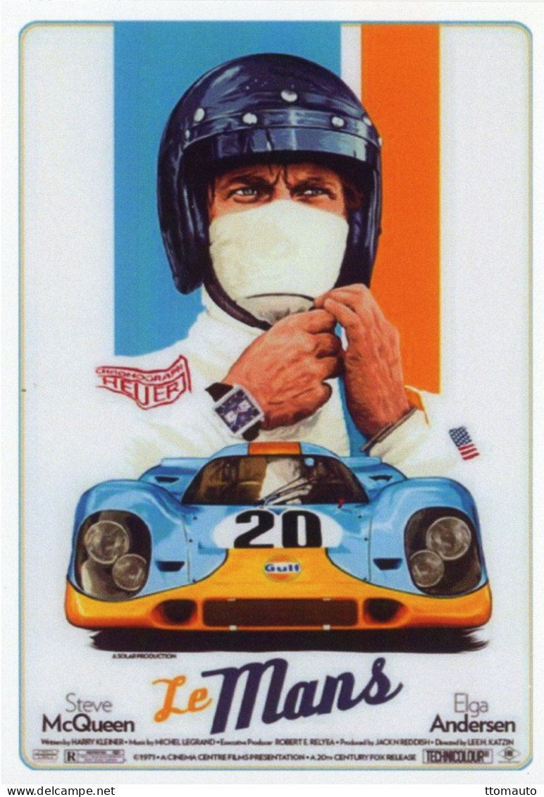 Steve McQueen - Affiche Pour Le Film 'Le Mans'  - CPM - Le Mans