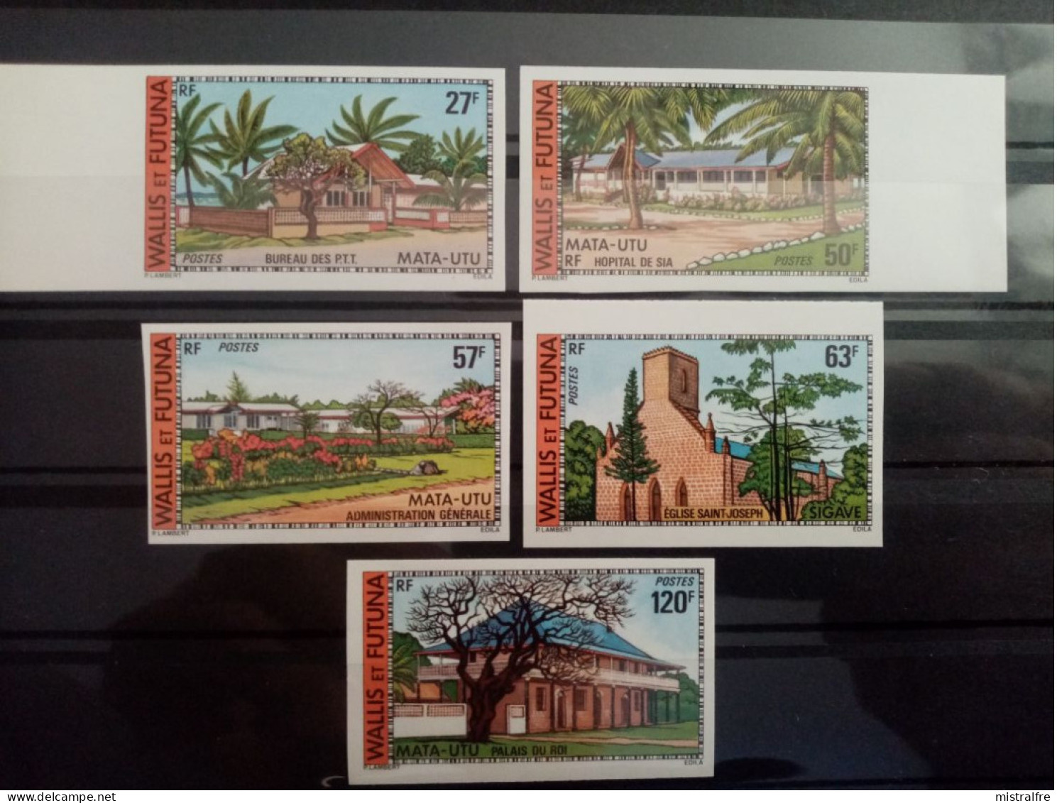 WALLIS Et FUTUNA. 1977. N° 203 à 207 Série Complète . NEUFS++ / NON Dentelés. Côte Maury 2009 : 60,00 € - Unused Stamps