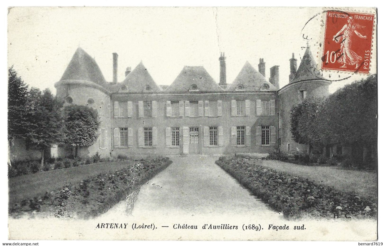 45 Artenay  -  Chateau  D'auvilliers - Facade Sud - Artenay