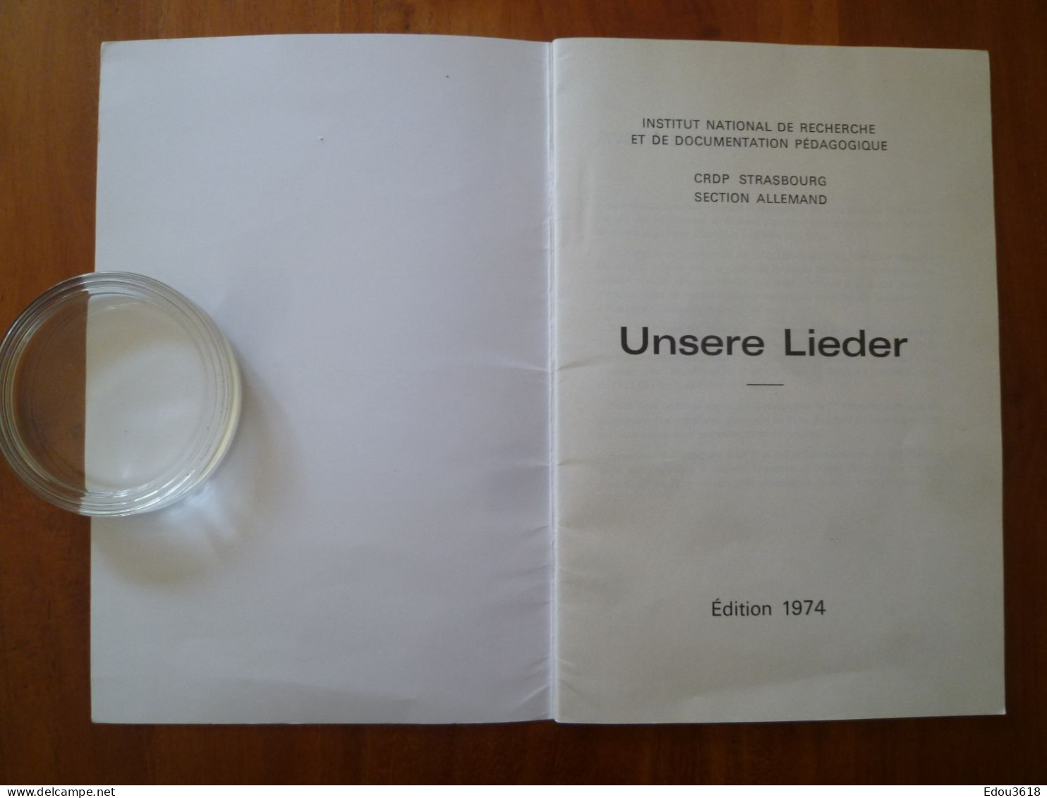 Unsere Lieder Chants Populaires Allemands Apprendre L'allemand Par La Chanson 1974 * - Music