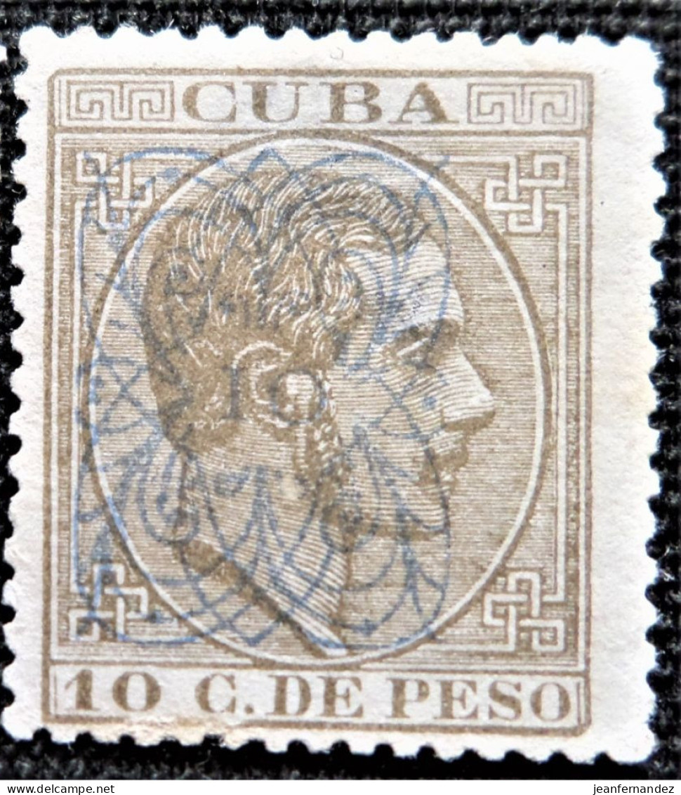 Espagne > Colonies Et Dépendances > Cuba 1883 N° 72 Surchargé  Edifil N°  84 Faible à L'arrière - Cuba (1874-1898)