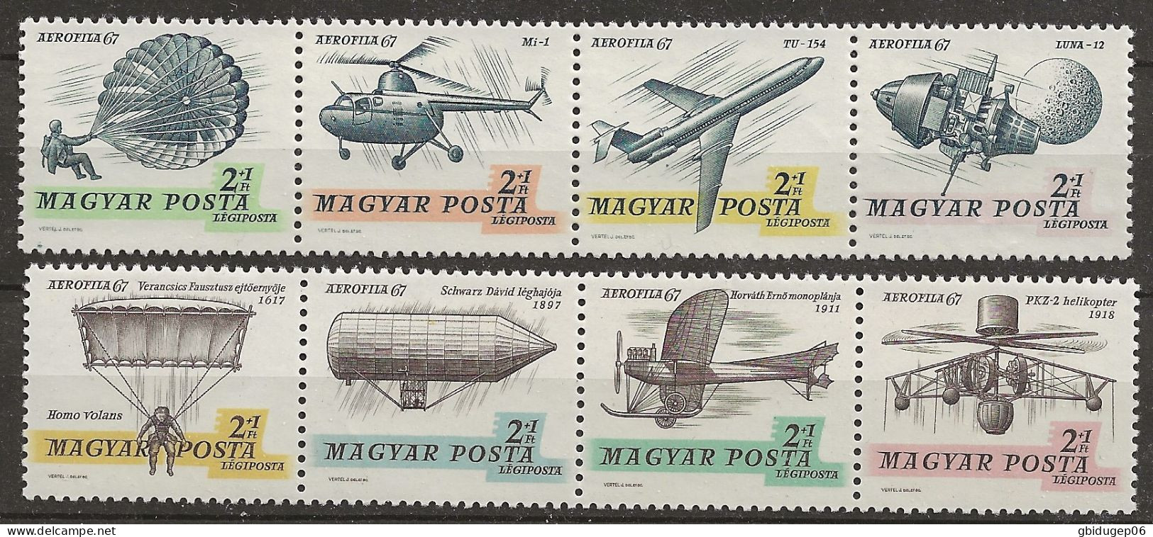 YT N° PA296 à PA299 - Neuf MNH - AEROFILA 67 - Unused Stamps