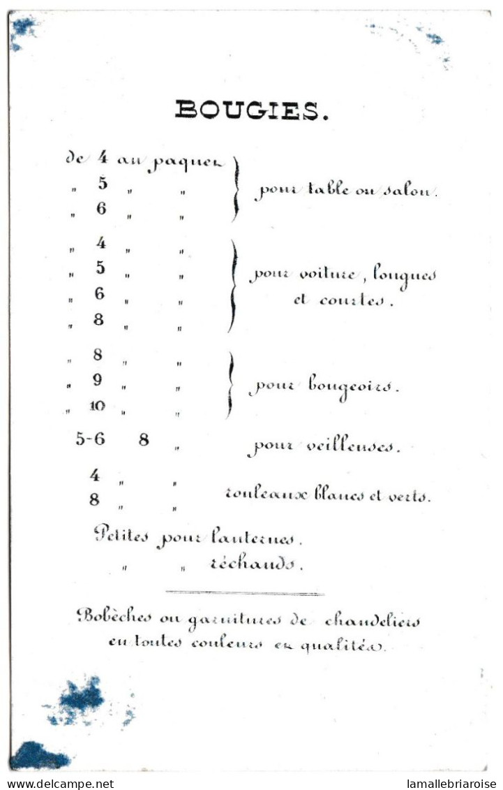 Belgique "Carte Porcelaine" , Porseleinkaart, Vandekerckhove, Dépot De Bougies, Abeilles, Gand, Gent, Dim:108x68mm - Porcelana