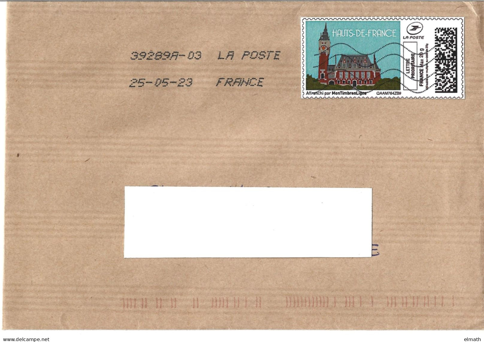 Mon Timbre En Ligne HAUTS DE FRANCE - Lettre Prioritaire 20g France - 25- 05 - 23 - Druckbare Briefmarken (Montimbrenligne)