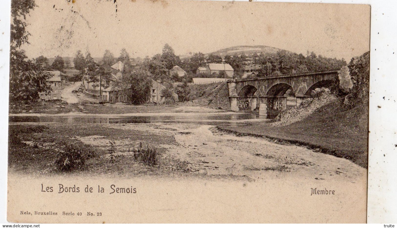 LES BORDS DE LA SEMOIS MEMBRE ( CARTE PRECURSEUR ) - Vresse-sur-Semois