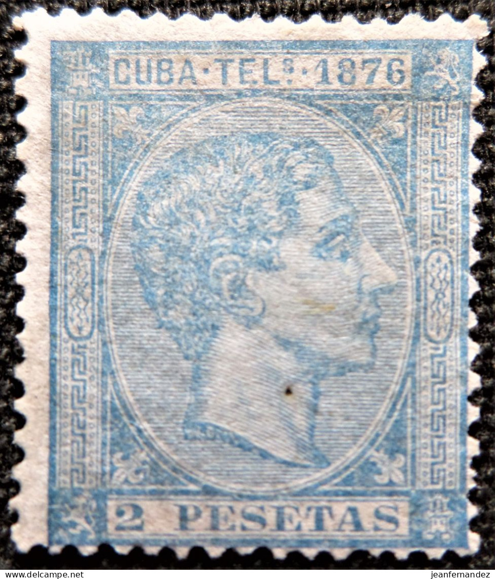 Espagne > Colonies Et Dépendances > Cuba Télégraphe 1876 Armoiries  Edifil N° 36 - Cuba (1874-1898)