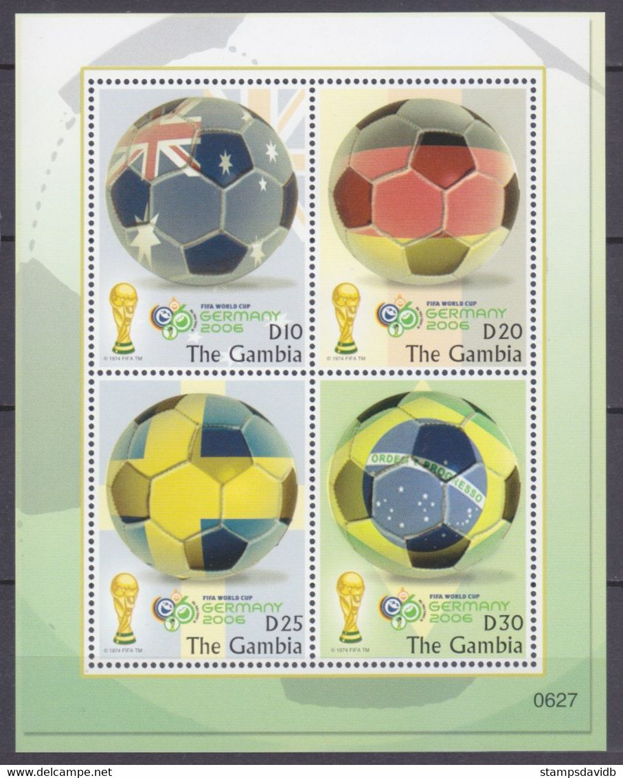 2006	Gambia	5689-5692KL	2006 FIFA World Cup Germany	6,80 € - 2006 – Germany