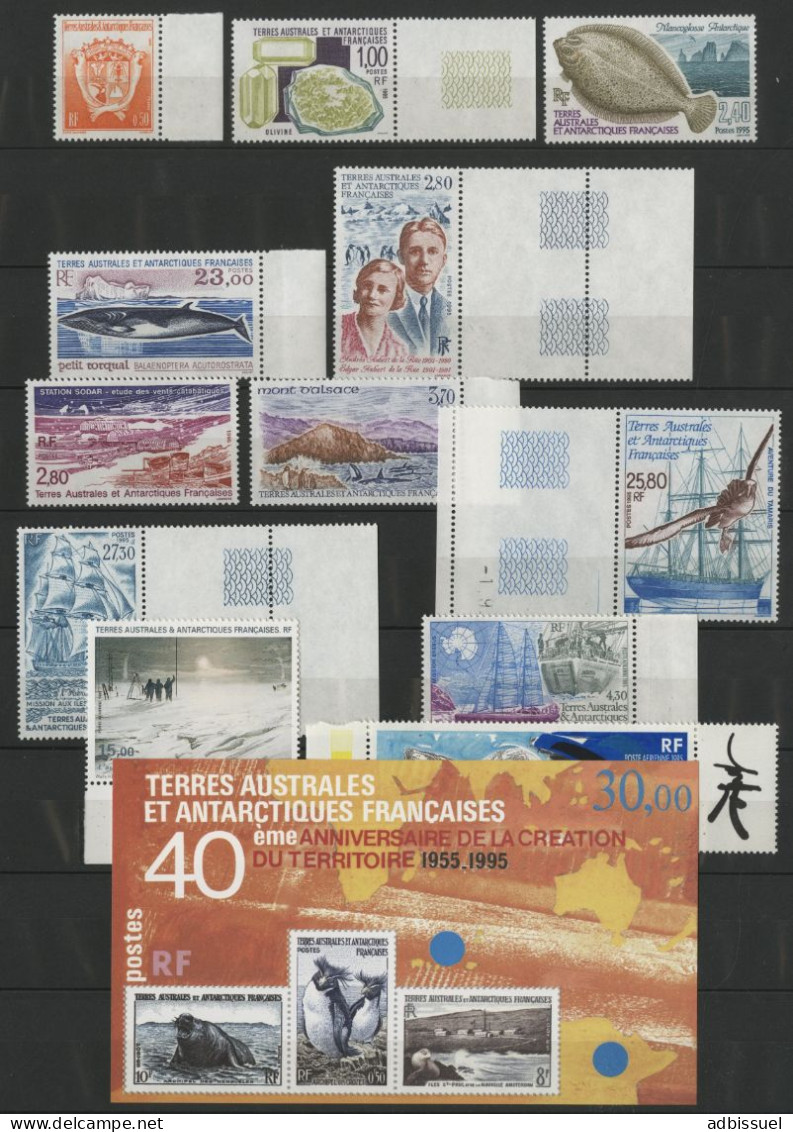 TAAF Année Complète 1995 Cote 82,05 € Neufs ** (MNH) N° 194 à 202 + PA N° 134 à 136 TB - Full Years