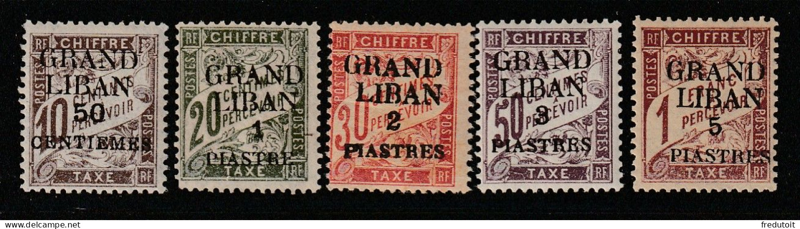 GRAND LIBAN - TAXE N°1/5 * (1924) - Impuestos