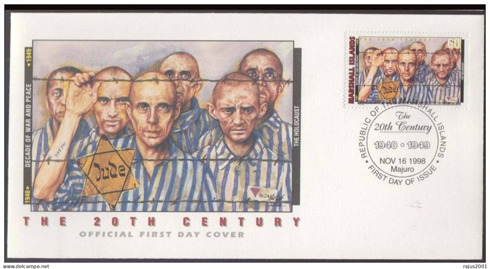 Allied Soldiers Reveal The Holocaust As They Liberate The German Concentration Nazi Camps, David Star, Judaica, WWII FDC - Judaisme