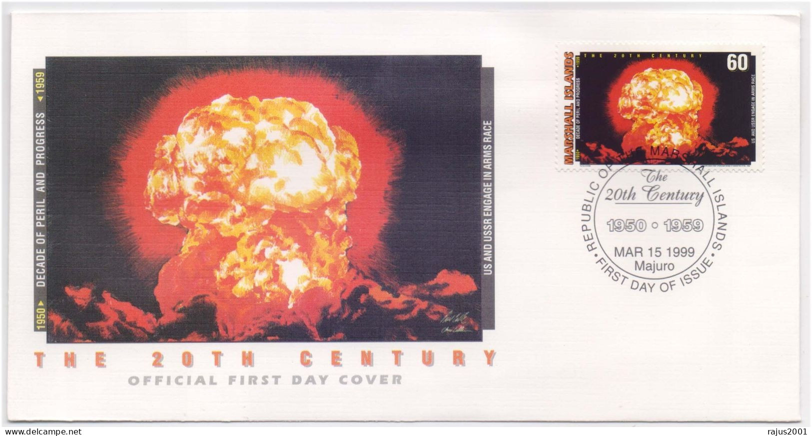 USA & Russia Engage In Arms Race, US Explode First Hydrogen Bomb At Enewetak Atoll, Atomic Bomb, Marshall Island FDC - Atomenergie