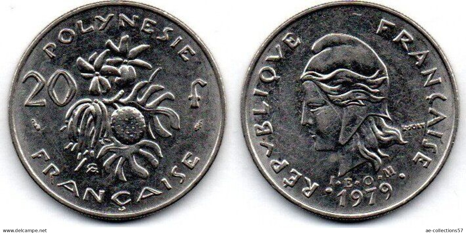 MA 24992 / Polynésie Française 20 Francs 1979 SUP - Polinesia Francesa