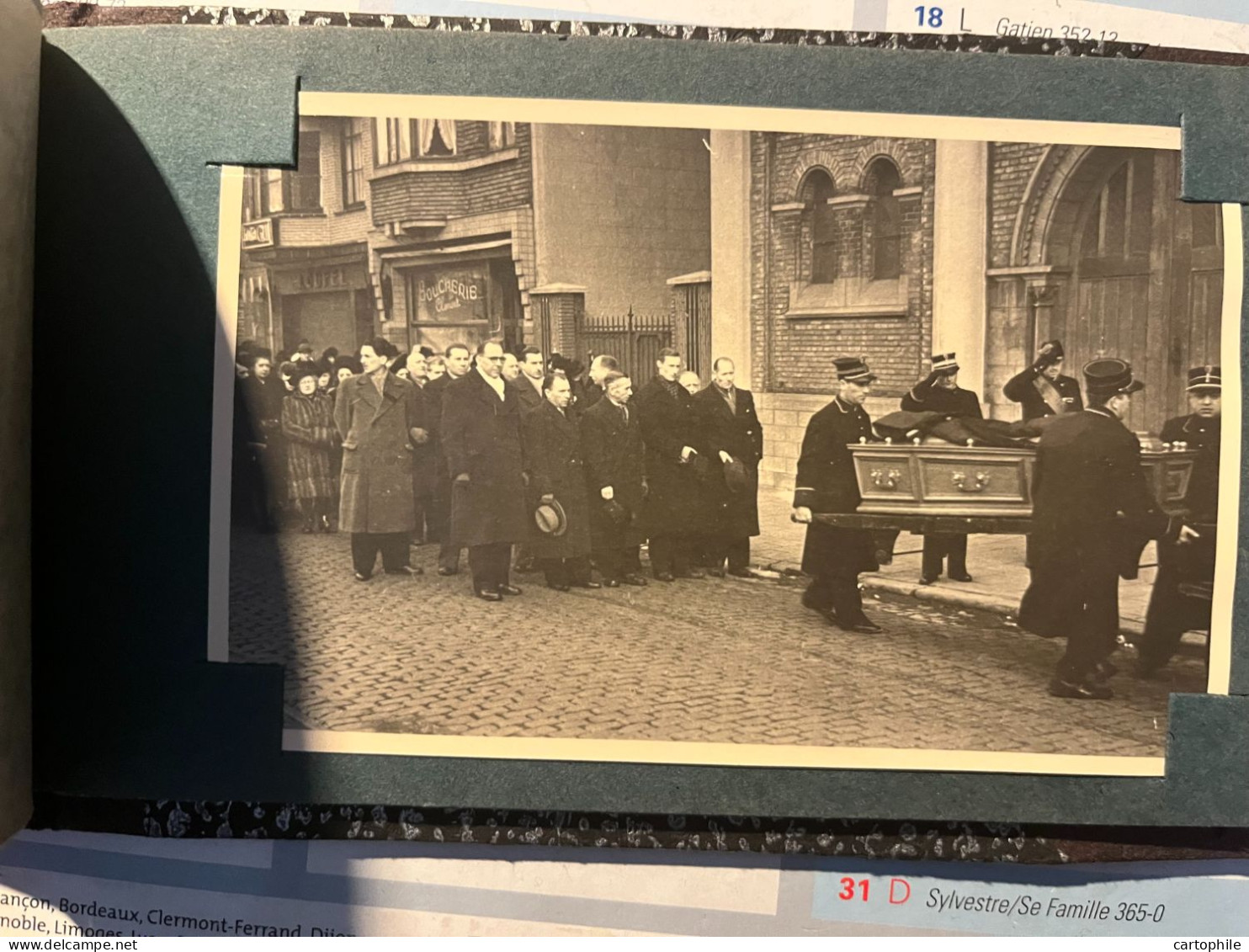 Anderlecht Bruxelles - Carnet de 10 cp des obsèques d'une sommité à définir (enfant Roi ?  Années 1930/1940 ? Corbillard