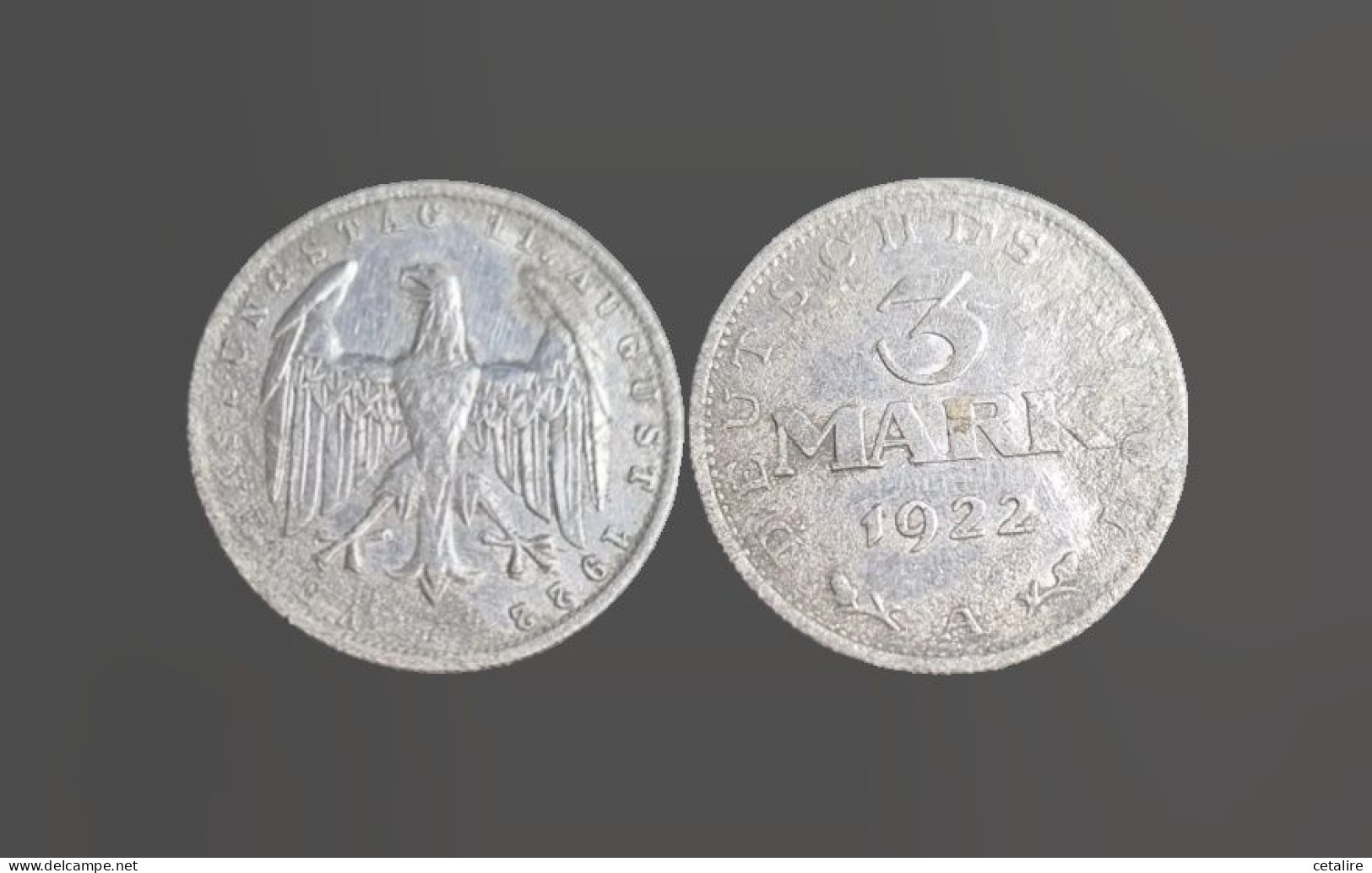 Allemagne 3 Marks 1922 SUP - 3 Marcos & 3 Reichsmark