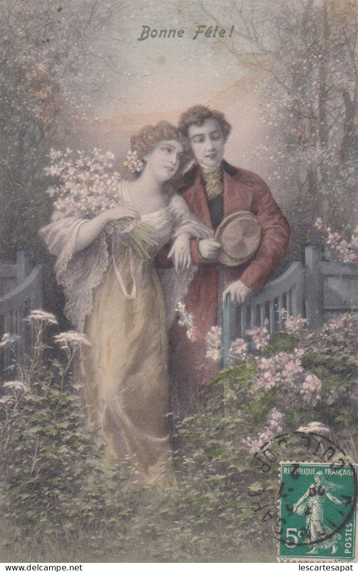 CPA VIENNE - COUPLE ROMANTIQUE Illustrée Wichera - N° 517 A VIENNE - - Wichera