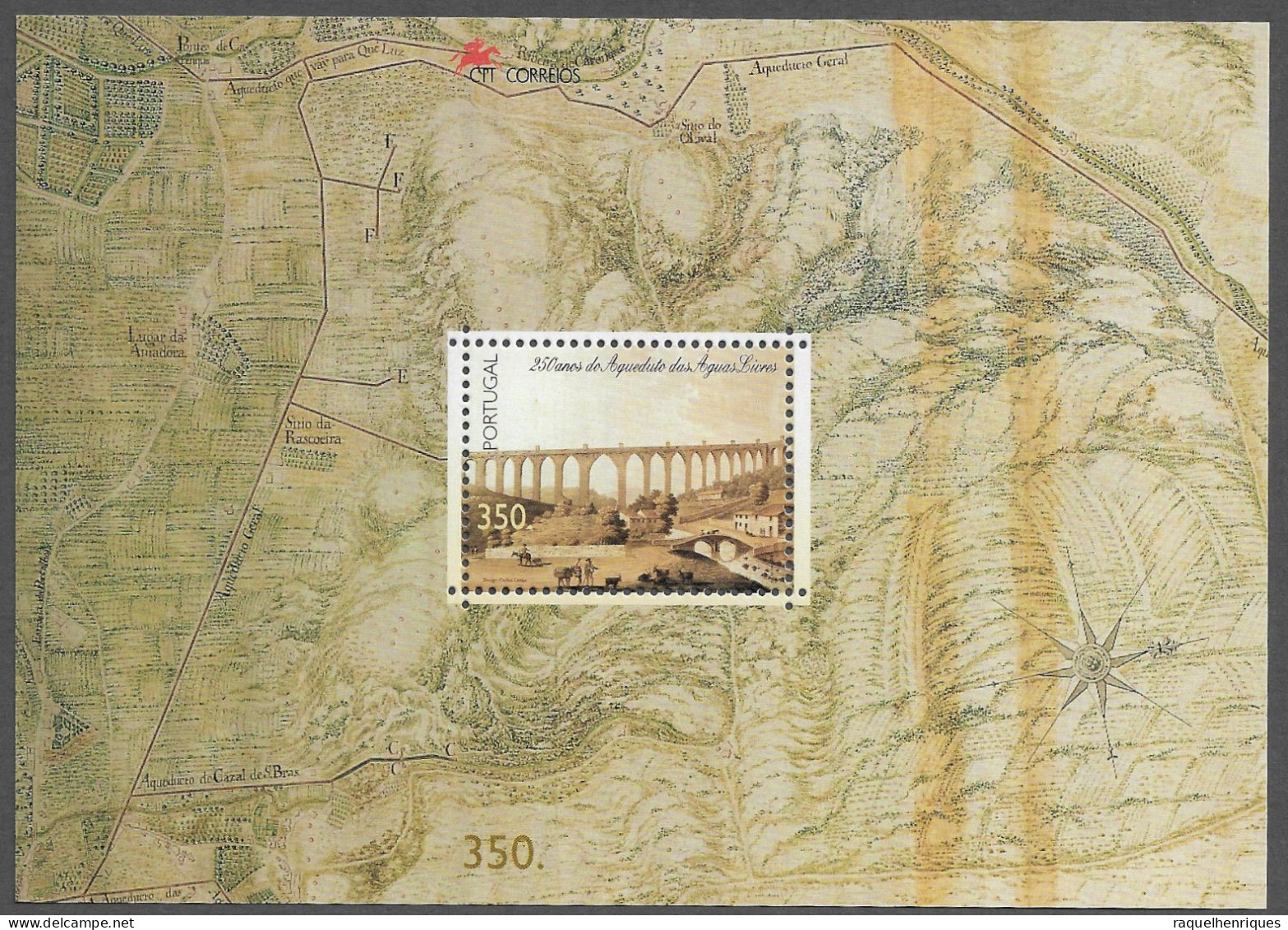 PORTUGAL STAMP - 1998 The 250th Anniversary Of The Aquaduct Aquas Livres MINISHEET MNH (A1#191) - Nuevos