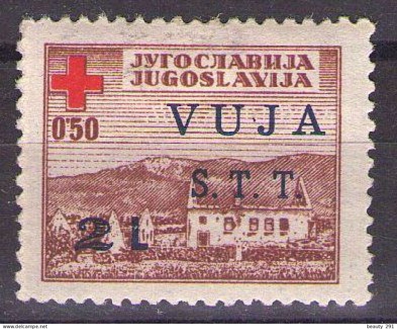 ITALIA - Trieste-Zona B -1948 Mi 1 - RED CROSS - MH* - Neufs