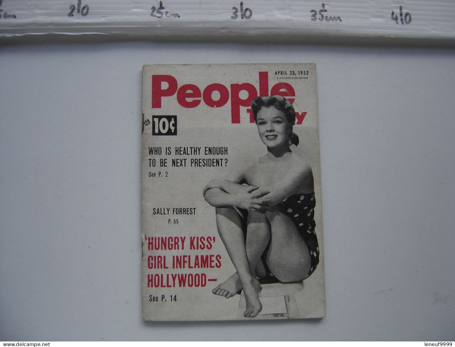 PEOPLE TODAY Magazine April 23 1952 Pocket Digest Sally Forrest Cover PINUP - Entretenimiento