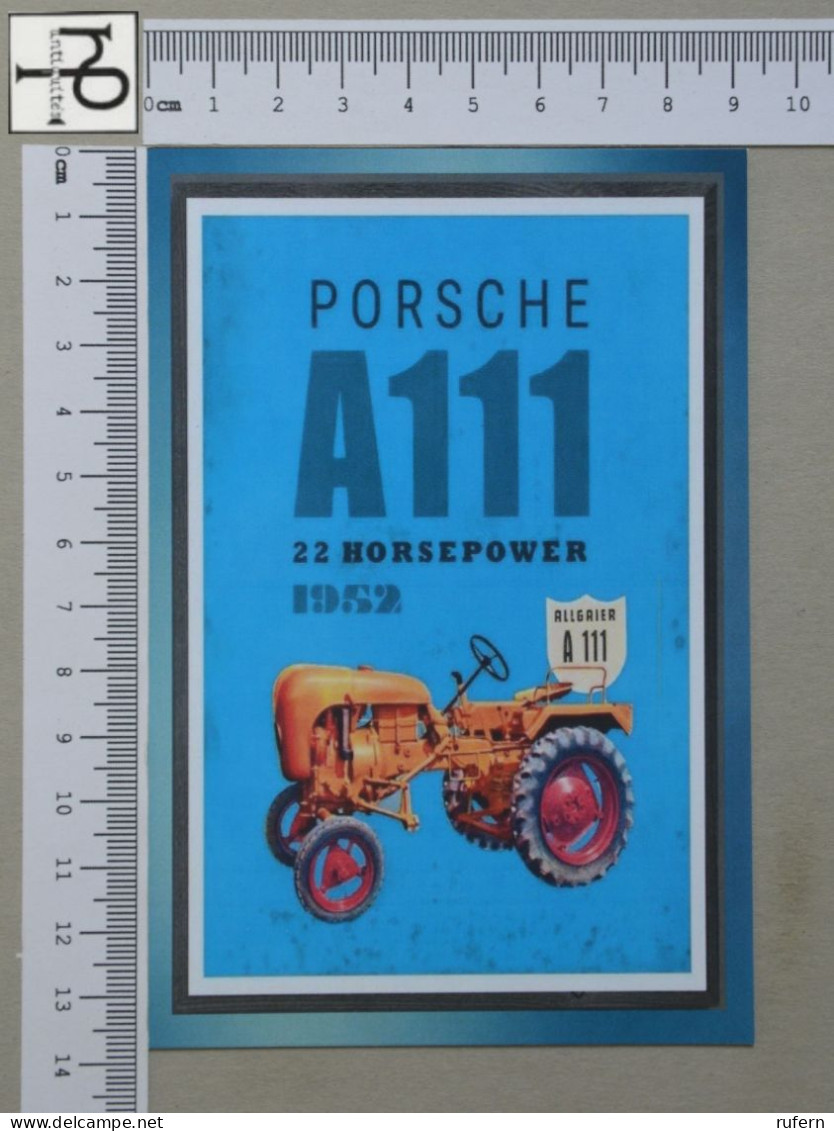 POSTCARD  - PORSCHE - TRACTOR - 2 SCANS  - (Nº56623) - Trattori