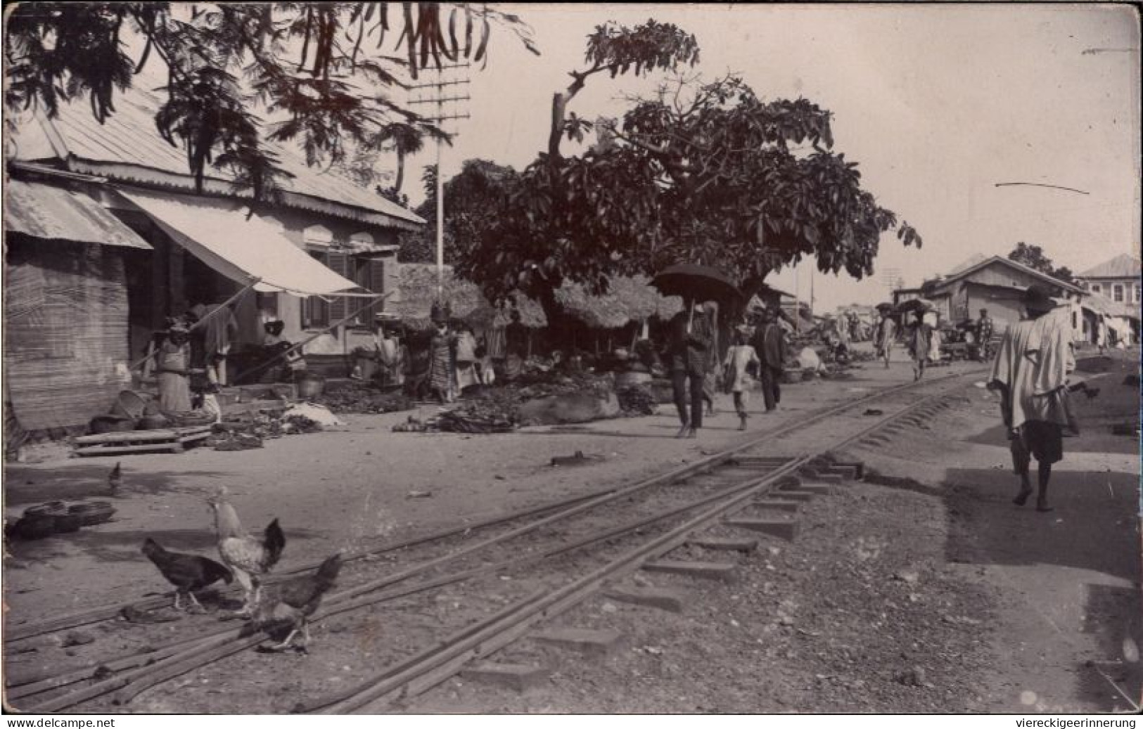 ! 1913 Fotokarte Aus Lagos, Nigeria, Photo, Chemin De Fer, Afrika, Africa - Nigeria