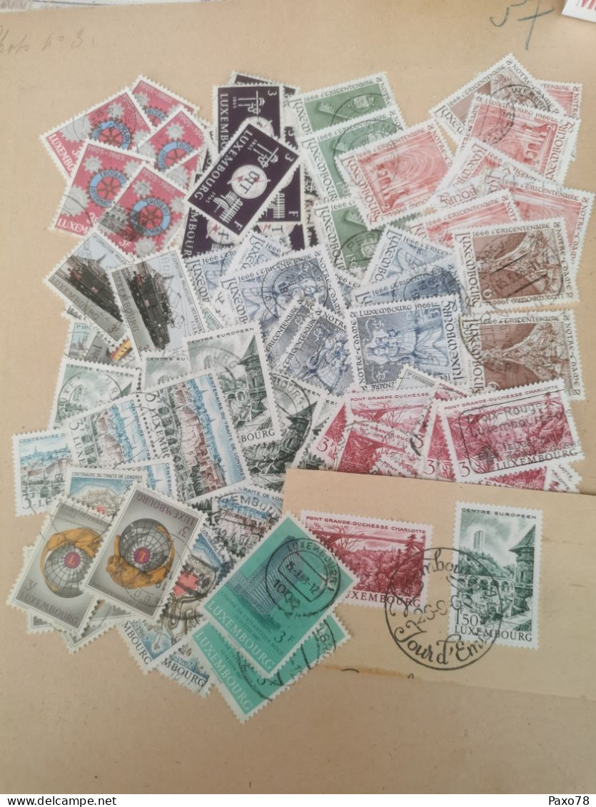Lot 100 Timbres  Luxembourg, Oblitéré - Collections