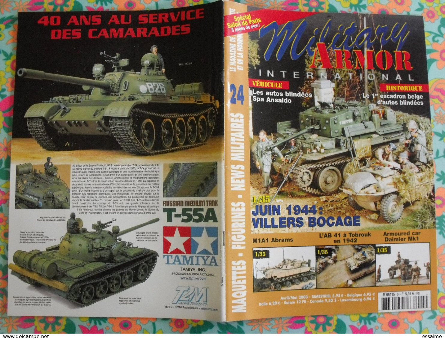 3 N° De Military Armor International Magazine N° 14,23,34 De 2002-2003. Maquette Figurine Militaire - Armi