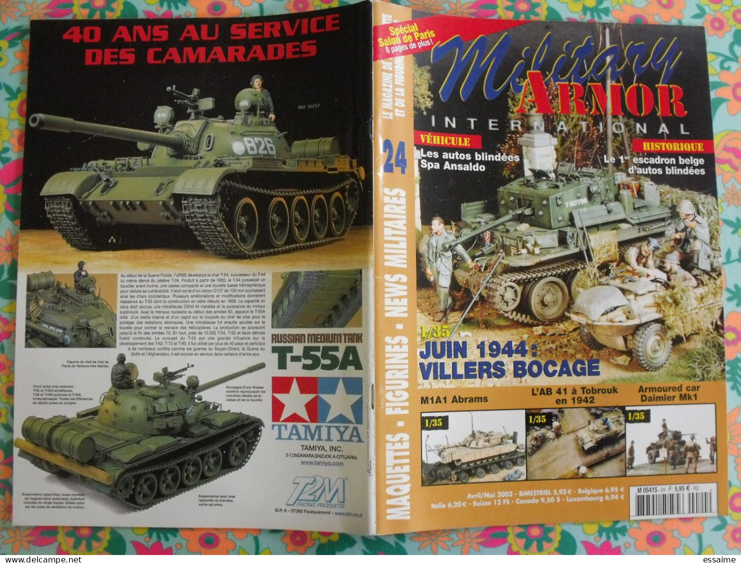 3 N° De Military Armor International Magazine N° 14,23,34 De 2002-2003. Maquette Figurine Militaire - Weapons