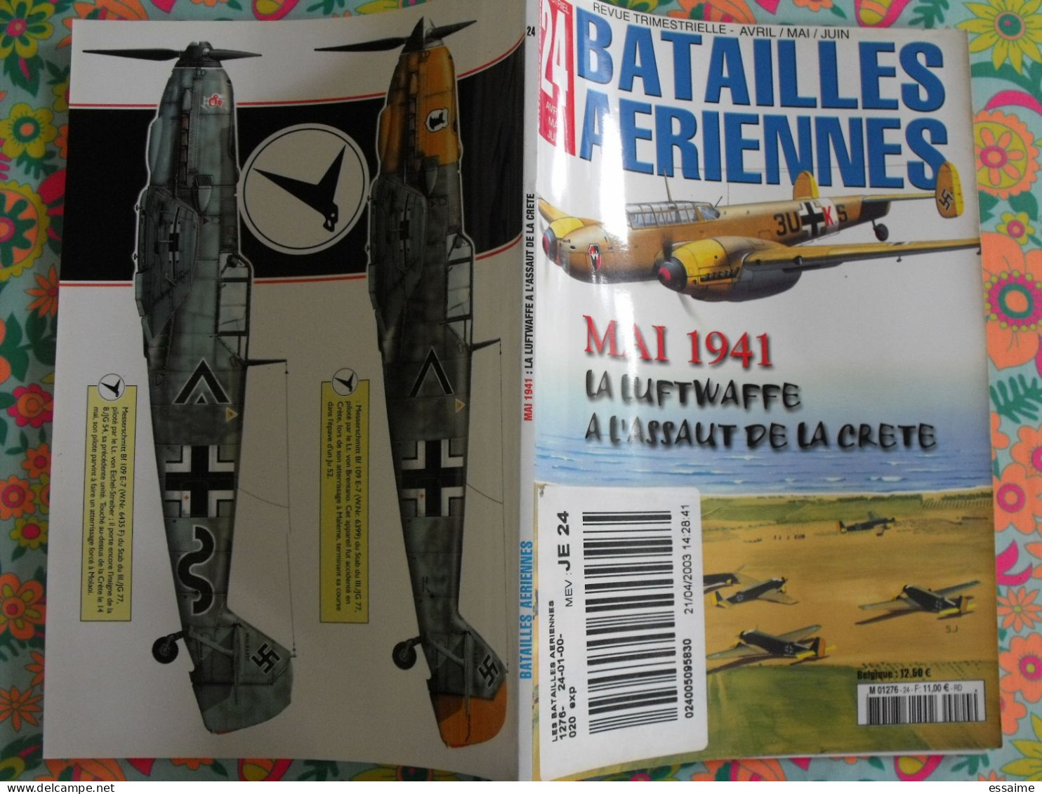 Revue Batailles Aériennes N° 24 De 2003. Mai 1941 La Luftwaffe à L'assaut De La Crète - Weapons