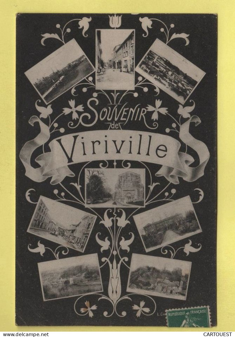 CPA Viriville  Souvenir De - Multivues Oblitération VIRIVILLE - Viriville