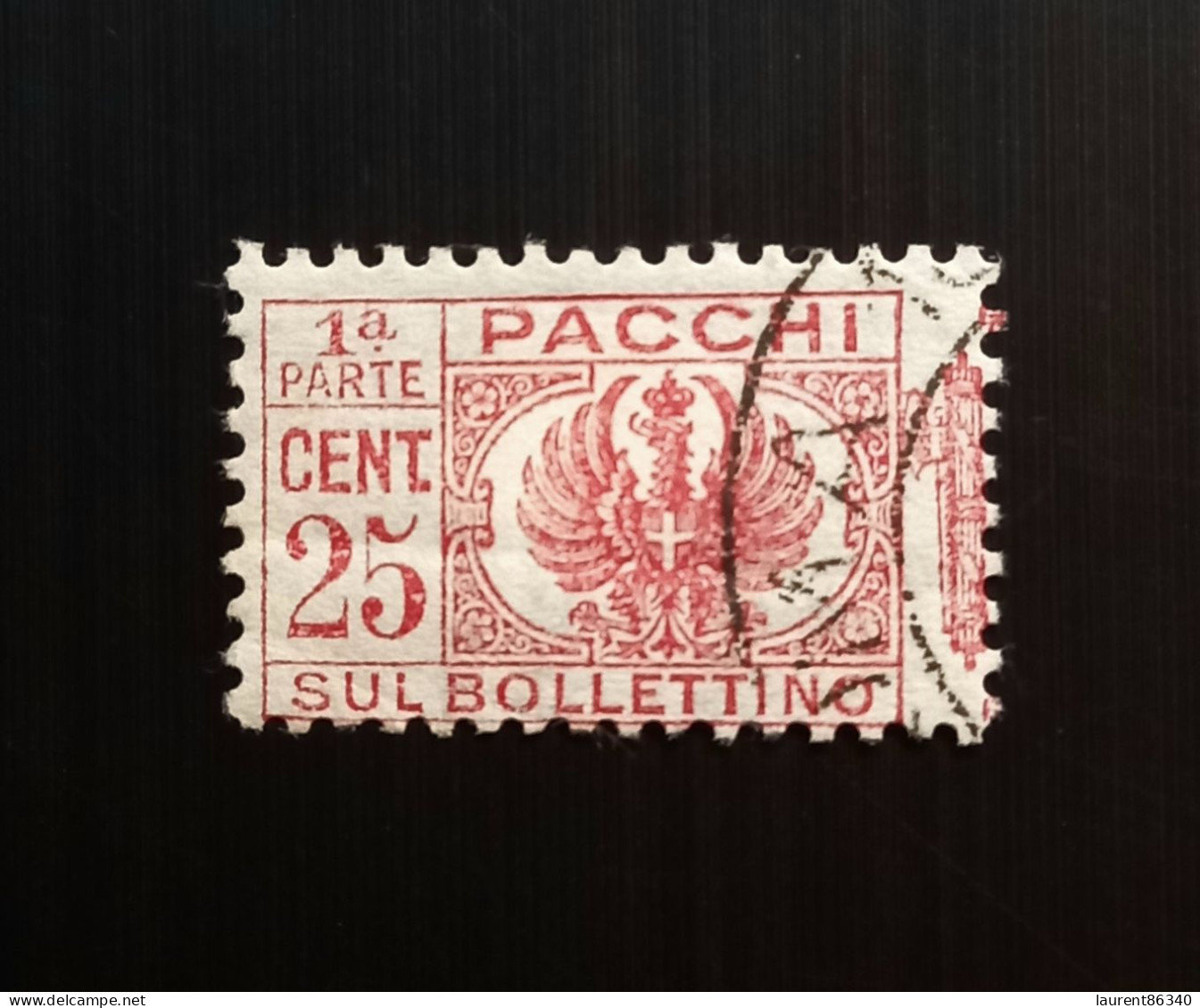 Italie 1927 -1939 Timbre Colis Postaux Coat Of Arms & Figure Of Value 25c Used - Postal Parcels