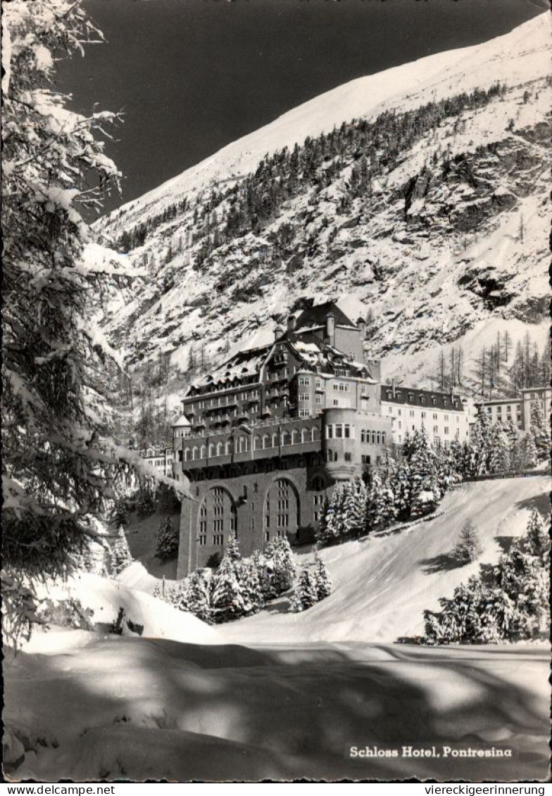 ! 1963 Ansichtskarte Schlosshotel In Pontresina , Schweiz - Pontresina