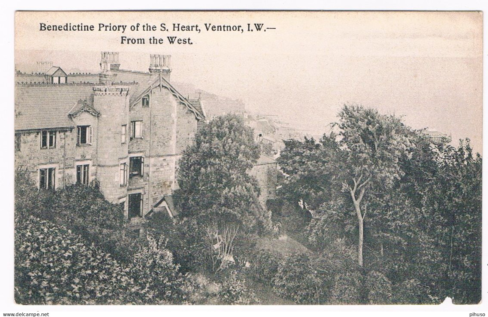 UK-3943  VENTNOR : Benedictine Priory Of The S. Heart - From The West - Ventnor