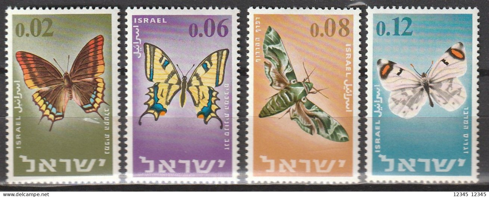 Israël 1965, Postfris MNH, Butterflies - Ongebruikt (zonder Tabs)